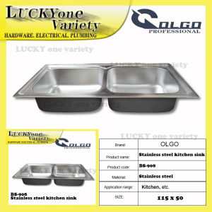 OLGO 115x50 STAINLESS STEEL KITCHEN SINK BS908
