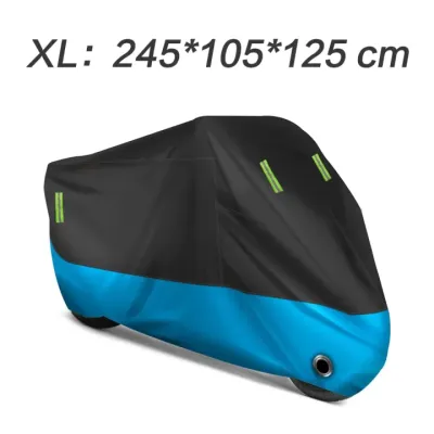 Motorcycle Cover 3-Layer Oxford Cloth Waterproof Heavy Duty Makapal For Rain Sun Proof Sunproof UV Anti Dust Universal All Season Motorcycle Bike Universal Wear-resistant Reflective Strips With Lock-Holes Motorcycle Accessories Parts