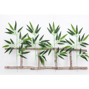 1/5Pcs Artificial Bamboo Leaves Simulation Plastic Bamboo Leaves Landscape Decoration Home Garden Office Decorations