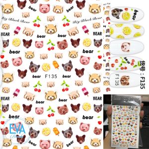 Sticker Dán Móng Tay 3D Dạng Decal Dán Chống Nước Hoạ Tiết Gấu Dâu Lotso Strawnberry Bear JO836