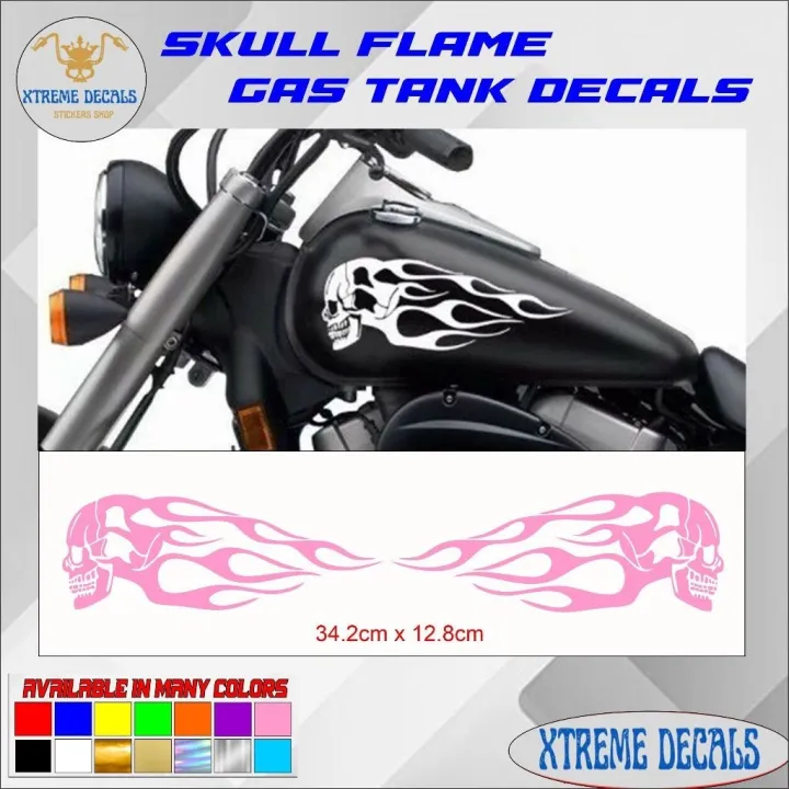 2Pcs%20Universal%20Motorcycle%20Gas%20Fuel%20Oil%20Tank%20Skull%20Flame%20sticker%20waterproof%20-%20Image%204