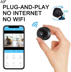A9 cctv camera connect cellphone no need internet no wifi needed 1080P HD Indoor Mini Wireless cctv