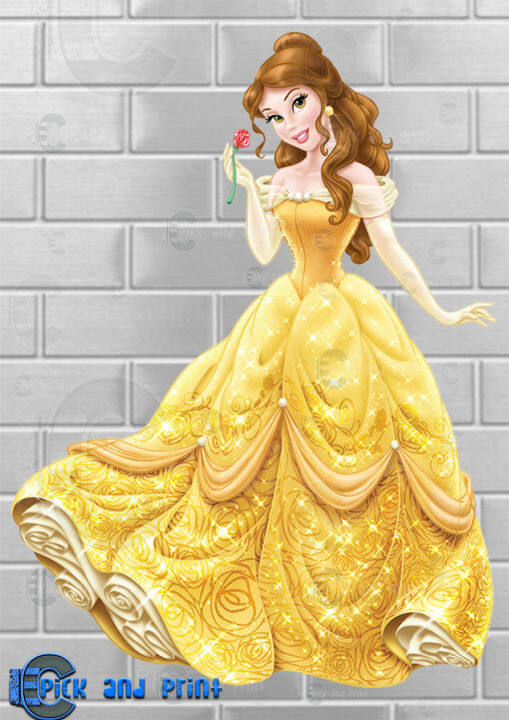 Princess Belle Beauty and The Beast Character Cut Outs for DIY Party ...