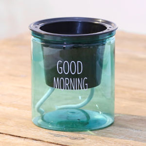 Chậu Hoa Tròn Chậu Tưới Nước Chậu Hoa Cây Tự Tưới 2 Lớp Thủ Công Kèm Bình Đựng Nước Trang Trí Sân Vườn Nhà Cửa