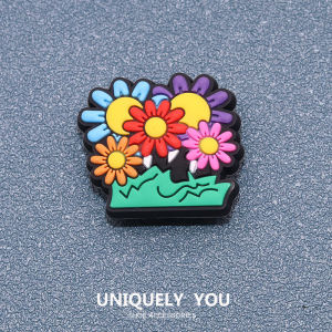 Jibbitz cross charms Shoe Buckle Hole Shoes Accessories Cartoon Colorful Daisy Fashion Shoes Accessories