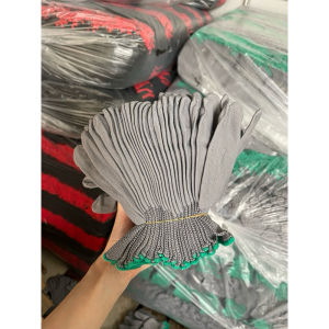 sỉ 24 đôi găng tay vải MÚT bảo hộ lao động màu đen-găng tay vải mút đen-xám bảo hộ lao động làm vườn