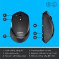 Chuột không dây Logitech M331 Silent Click - Hàng chính hãng. 