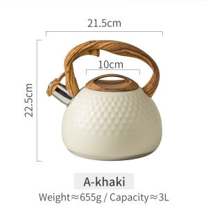 2.5L Stainless Steel Whistling Tea Kettle Food Grade Teapot For Make Tea Boil Water Compatible Gas Stoves