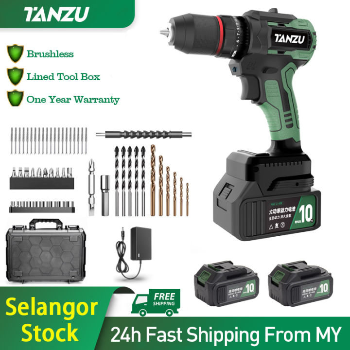 【Ready Stock】Tanzu TZ-Z-80 MT-21V Brushless Cordless Drill Impact Drill ...