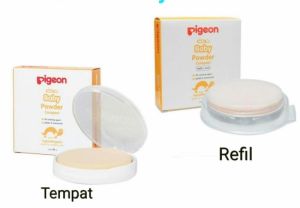 Pigeon Baby Compact Powder Refill + Puff 45gr 45 Gr Bedak Bayi