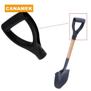 【CANAMEK】 U type Black Plastic Snow Shovel Replacement D Grip Spade Top Handle Garden