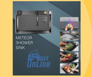 KOREAN MULTIFUNCTION METEOR NANO KITCHEN SHOWER SINK C/W WATERFALL SHOWER MODE FEATURES FAUCET SET