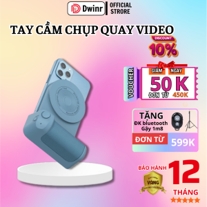 Đế sạc nhanh không dây - Tay cầm điện thoại có nam châm chụp ảnh quay phim giá rẻ