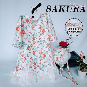 Amimommy SAKURA Dress Gamis Untuk Bayi Balita Anak Perempuan 0 - 5 Tahun