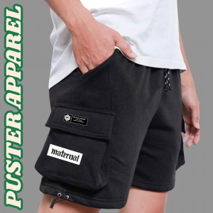 NEW PUSTER CLOTING Celana Cargo Pendek Pria Wanita Kekinian Warna Hitam Banyak Motif Kargo Termurah 2023