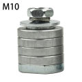 【M10】 M10 Angle Grinder To Grooving Machine Adapter Conversion Flange Nut Metal Lock Nut Grooving Machine for 100 Angle-Grinder-Adapter. 