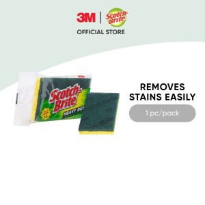 3M™ Scotch-Brite® Heavy Duty Kitchen Scrub Sponges 1 pc/pack For removing stubborn stains & Grease