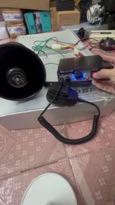 400W 9-Sound Loud Car Truck Warning Alarm Fire Air Bugle PA Speaker MIC System 12V Air Horn Megaphone Car Horn 150DB Air Loud