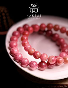 【KAKTUS】High-Grade Rhodonite Crystal Bracelet
