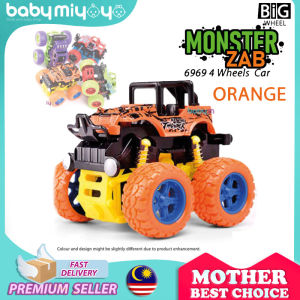 [LazChoice]Baby MiyOyO 6969 4 Wheels Car Off-Road Big Wheels Monster Zab Vehicle 4 Wheels Drive Trucks Toys Rotation Car Gifts for Boys Toy for Boy Kereta Mainan Kanak-kanak Lelaki