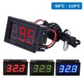 TC001 เครื่องวัดอุณหภูมิ เทอร์โมมิเตอร์ 0.56” LED 12V Thermometer Temperature meter (-50°C-110°C). 