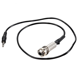 Đàn Guitar nhựa kim loại thực tế Cáp áp điện 660mm kết nối trực tiếp Endpin đầu ra âm thanh nổi jack cắm cho hệ thống đón âm thanh