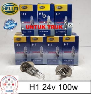 BOLA LAMPU BOHLAM HALOGEN H1 24V 100W HELLA UNTUK TRUK