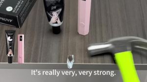 Super Strong Solid Gel Nail Glue30g withUV LampForPressOnNails Strong se after waterproof long lasting Mess-free & Easy use Floral Scent Safe & Gentle Salon Quality at Home