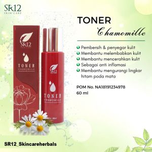 Toner Chamomille SR12 - Hydrating Toner - Toner Pencerah Wajah - Toner Mata Panda - Penghilang Mata Panda Permanen - Penghilang Kantung Mata Paling Ampuh