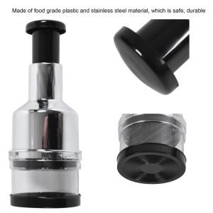 Stamping Grinding Garlic Onion Plastic Kitchen And 304 Stainless Steel Garlic Chopper 3s Fast Food Chopper Kitchen Cooking Tool flower