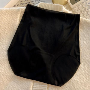 oobest กางเกงในกางเกงในเอวสูงผู้หญิงบางเฉียบระบายอากาศกางเกงในผ้าไหมน้ำแข็ง2ชิ้น