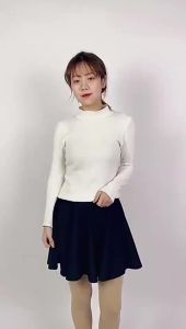 Plus Size Fat MMA Line Skirt Square Dance Mid-Length Skirt Pleated Skirt Exposure-Proof Belt Safety Pants Puffy Short Skirt