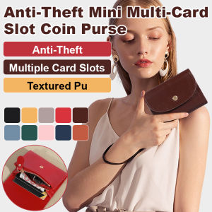 Womens Mini Coin Purse Multicard Holder Zipper Compact Drivers License Card Case