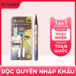 Bút Kẻ Mắt Nước Giữ Nét Siêu Bền Trong 24h Nét Kẻ Sắc Mãnh Kissme Heroine Make Prime Liquid Eyeliner Rich Keep 0.4mL ( Phiên Bản Giới Hạn - Màu Nâu Trà #54 )