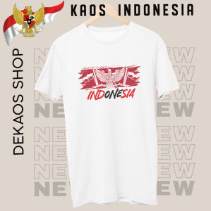 Kaos Indonesia 17 agustus baju katun Garuda merah putih pria wanita anak couple keluarga family terbaru DEKAOS SHOP 3013 tiang bendera