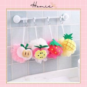 Bông tắm tạo bọt hình trái cây hoa quả ngộ nghĩnh chất liệu mềm mại phù hợp cho da trẻ_BTTC
