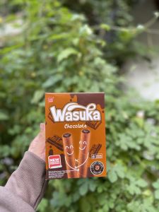 Bánh Quế Wasuka Premium Rolled Wafer Vị Chocolate Phô Mai (Hộp 20 x 9g)