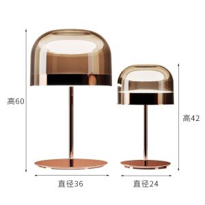 Postmodern Creative Rose Gold Hardware Table Lamp Art Bedroom Living Room Designer Table Lamp Large