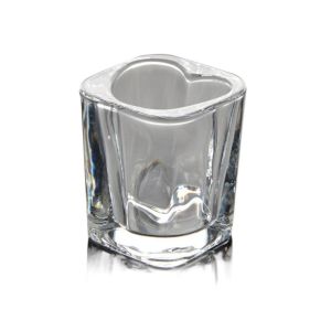CHENJIE Square Heart Love Shaped Cup Transparent Heart Shaped Square Thick Heart Shaped Shot Glasses Love Type Liquor Whisky tails Brandy Vodka