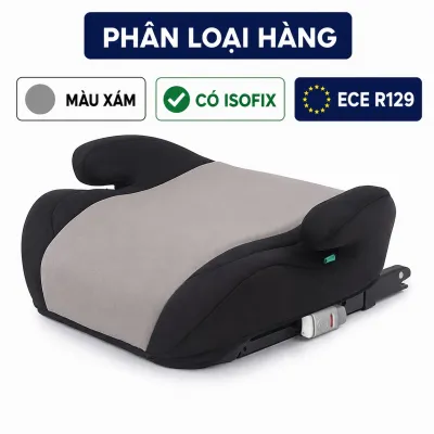 Ghế Booster Cho Trẻ Đi Ô Tô EMA - Đệm Nâng Xe Hơi ISOFIX Cao Cấp An Toàn Chuẩn Luật 2026