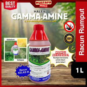 HALEX Gamma Amine 1L Racun Rumpai Rumput Pait Akar Ruas Paku Larat Rumput Kemarau Herbicide