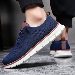 Giày Nam Mùa Hè Thoáng Khí 2025 Giày thể thao lưới thoáng khí mới đế mềm phong cách Anh cho nam