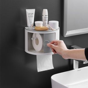 Hộp Giấy Vệ Sinh OENON Hộp Đựng Giấy Thiết Bị Nhà Tắm Dán Tường Cao Cấp- Tặng Kèm Miếng Dán