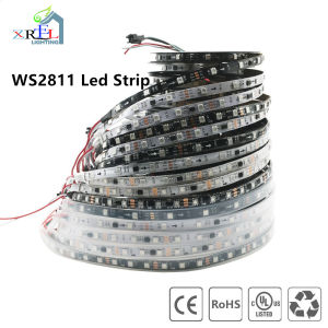 WS2811 LED Strip Addressable Smart RGB Led Light WS2811IC External 1 IC Control 3Leds 5050 SMD White/Black DC12V