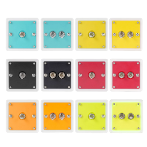Acrylic Single/Double Control Toggles Switches Plate Scratch Resistant Light Switches Panel for Stylish Interior Decors