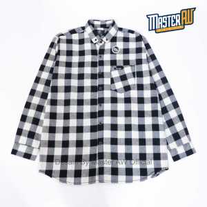 Kemeja Flanel Pria Lengan Panjang Warna Putih Harga terbaik Kuwalitas Premium A1