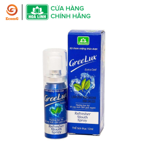 Xịt thơm miệng Greelux thảo dược bạc hà cảm giác mạnh (xanh biển) 12ml - GL1-02 giúp làm thơm miệng tức thì khử mùi hôi miệng mùi thức ăn…mang lại cho bạn hơi thở thơm mát