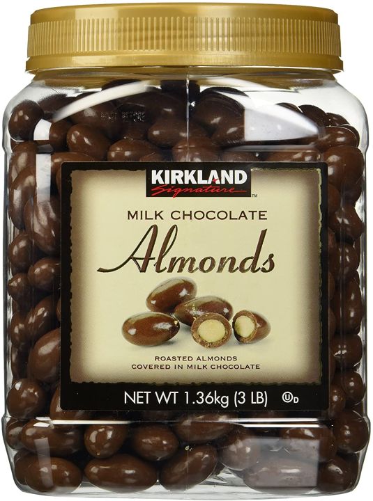 Kirkland Signature Milk Chocolate Almonds, 1.36KG MARCH 2023 Lazada PH