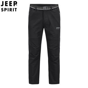 Jeep Spirit Quần Nam quá khổ Quần túi hộp rộng mồ hôi dày thoáng khi nhanh khô ngoài trời không thấm nước Quần túi hộp