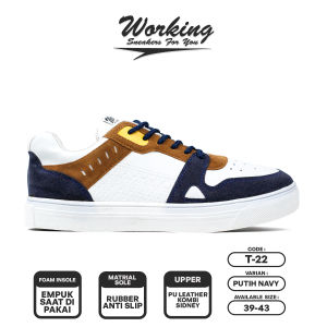 Working Sneakers For You Sepatu Sneaker Running Pria Wanita Code T-22 Size 39 - 43